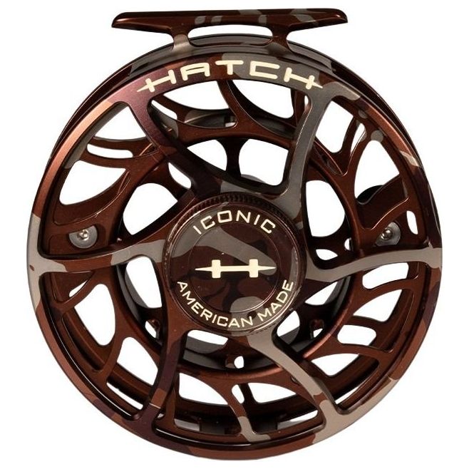 Hatch Custom Camo Iconic Large Arbor Fly Reel 9 Plus