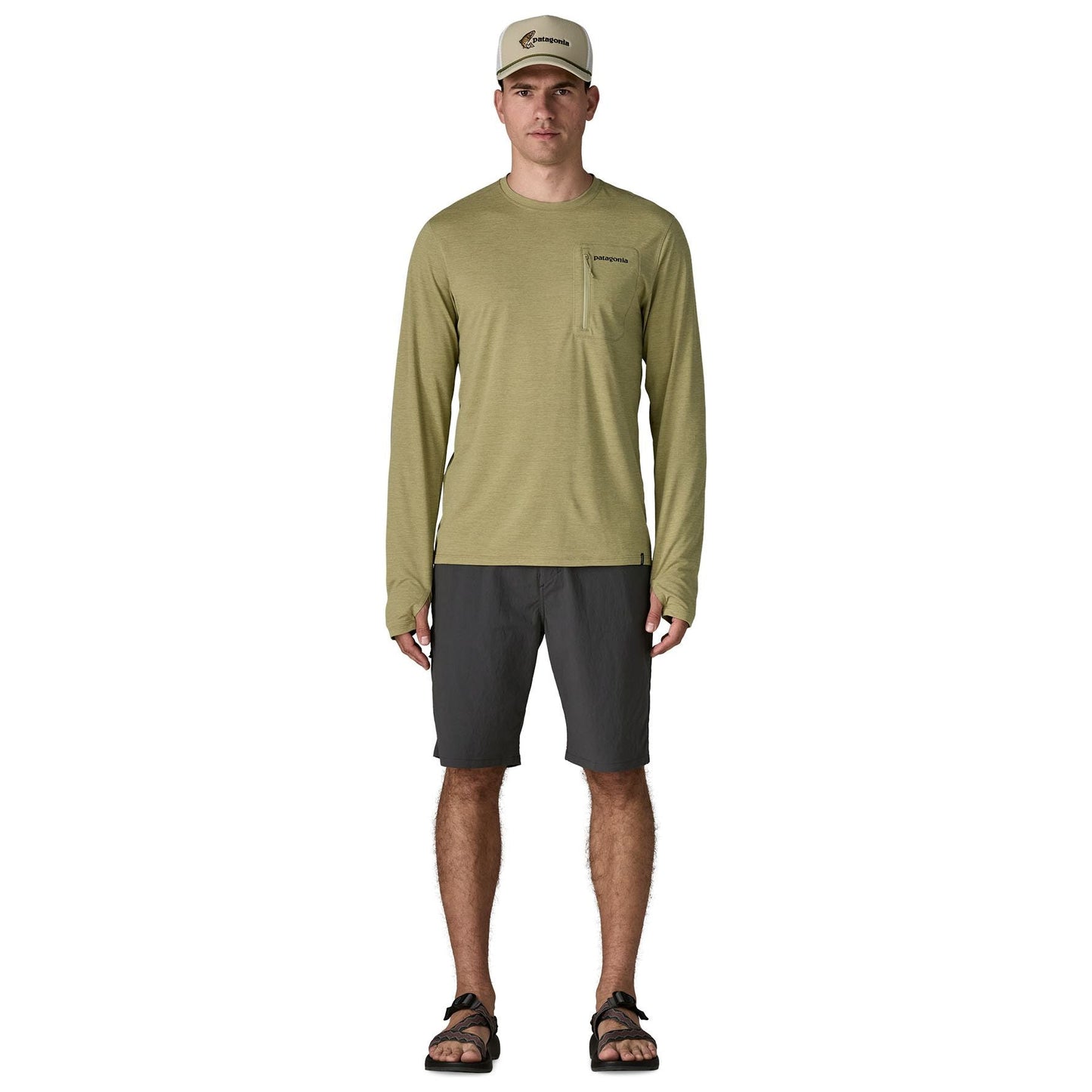 Patagonia Men's Long-Sleeved Capilene Cool Sun Shirt - Fitz Roy Trout